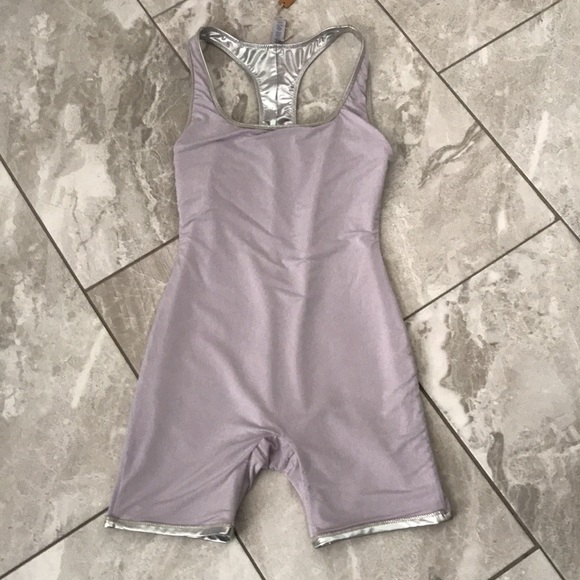 NEW - SKIMS Metallic Swim Cycle Jumpsuits | S - Picture 9 of 13